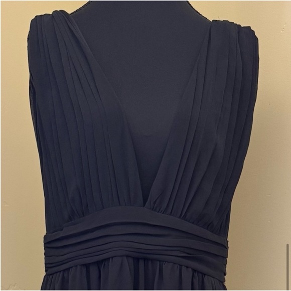 Lulus NWT Heavenly Hues Goddess Maxi Long Sleeveless Dress, Black, Size 1X - Picture 8 of 16